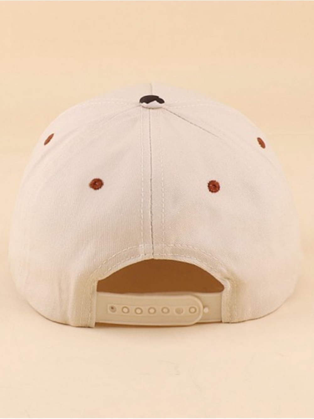 Zenana Outfitters White and Brown 'COWGIRL' Embroidered Cap - Picture 3 of 4